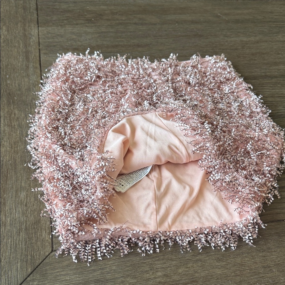 Endless Rose Shaggy Pink Mini Skirt - Picture 9 of 9